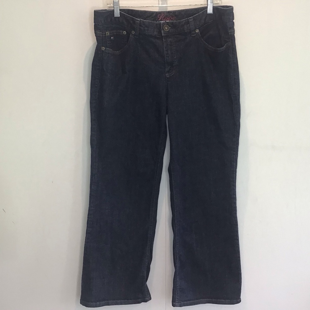 Tommy Hilfiger Dark Wash 5 pocket with logo Hope Jeans, bootcut size 16A